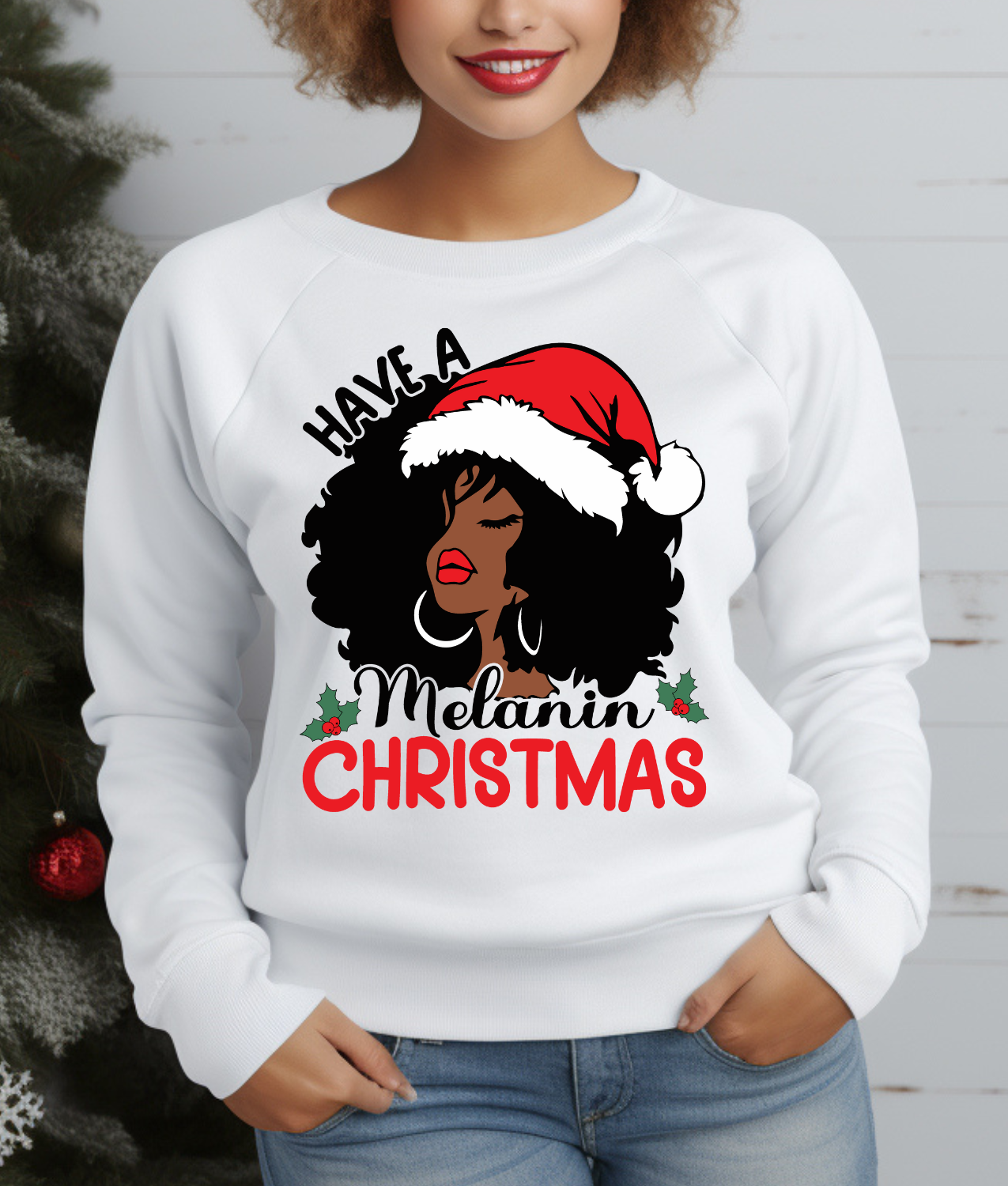 Have a Melanin Christmas DTF Transfer