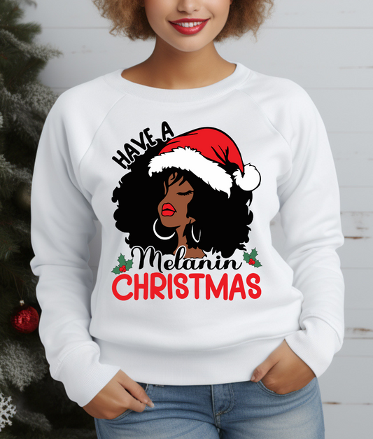Have a Melanin Christmas DTF Transfer