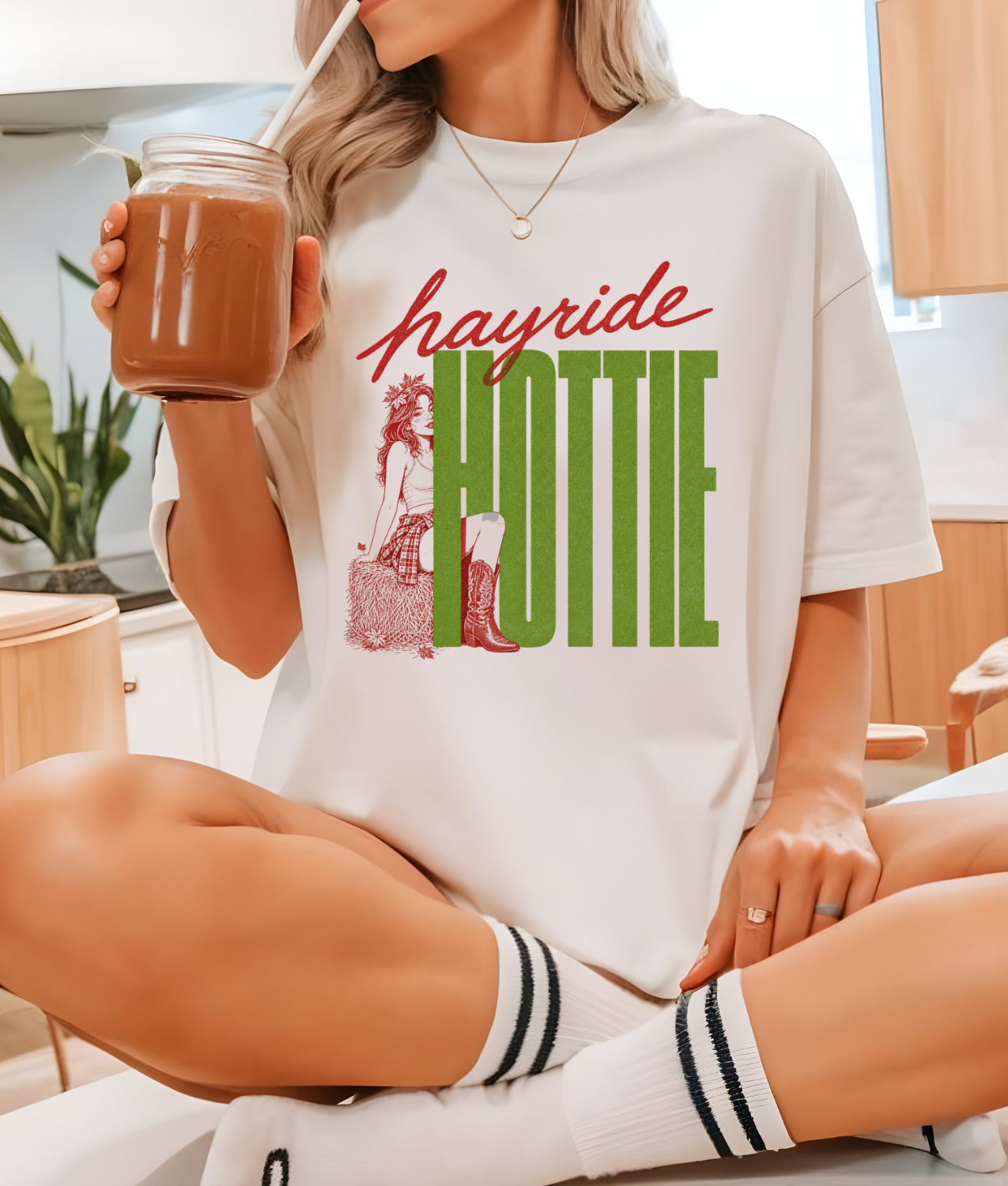 Hayride Hottie DTF Transfer