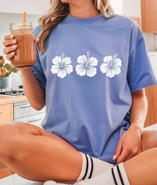 Hibiscus Flowers DTF Transfer