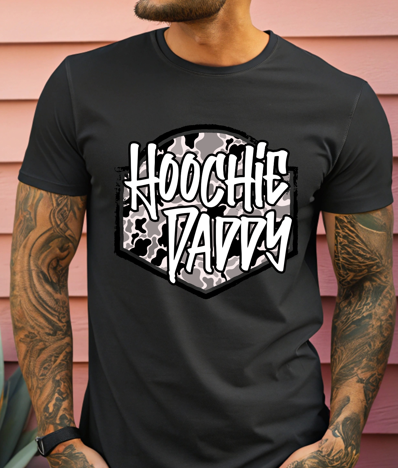 Hoochie Daddy - White Camo DTF Transfer
