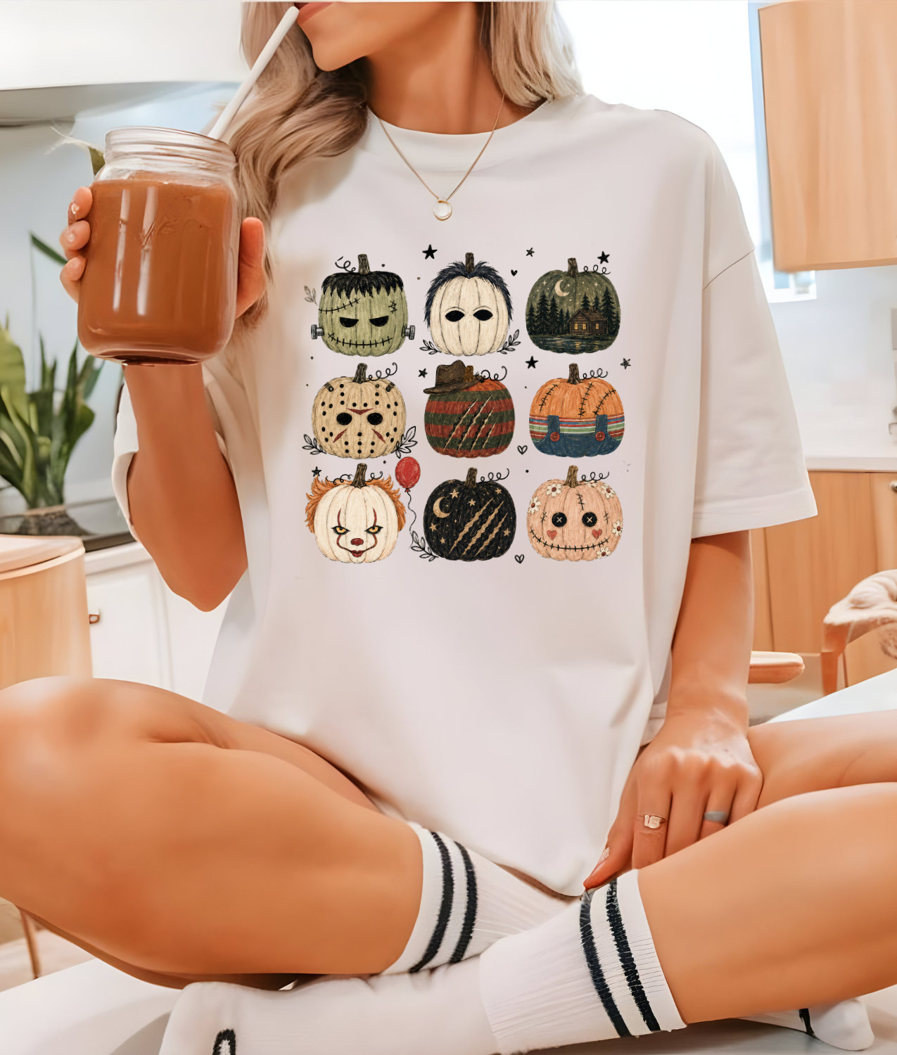 Horror Pumpkins DTF Transfer
