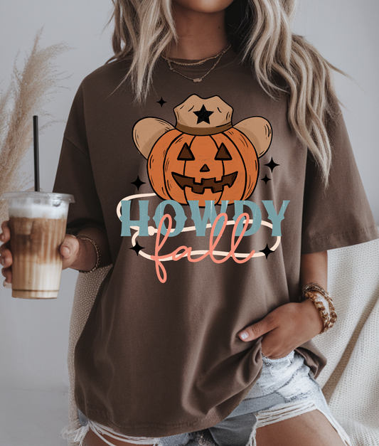 Howdy Fall Pumpkin DTF Transfer