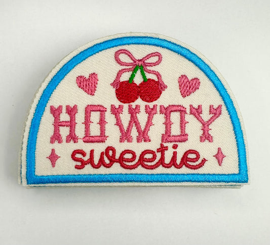 Howdy Sweetie SMALL Embroidered Patch