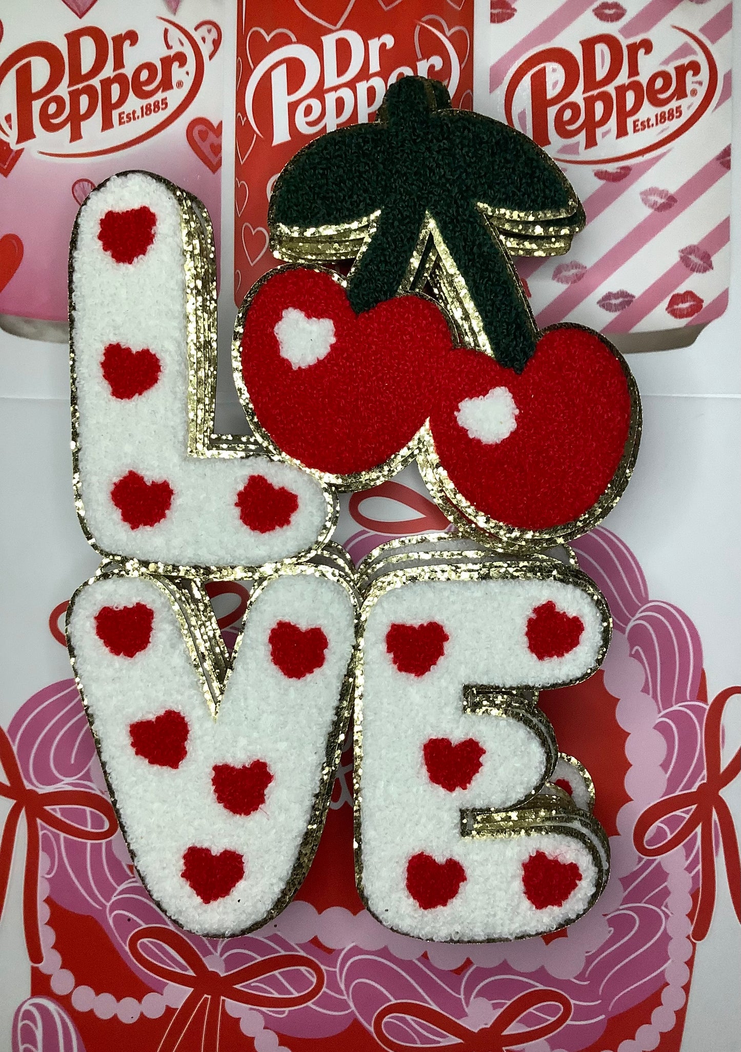 Love Cherries Chenille Patch