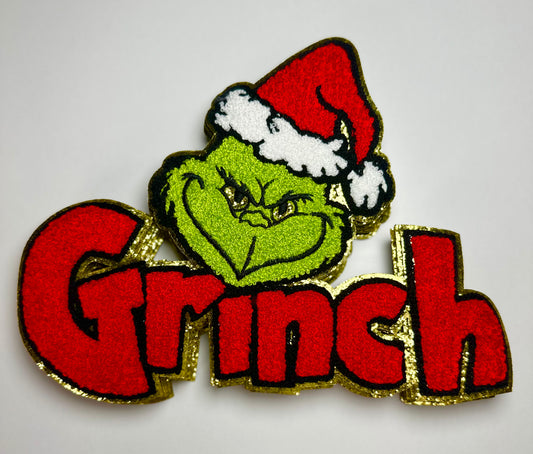 Green Man Chenille Patch
