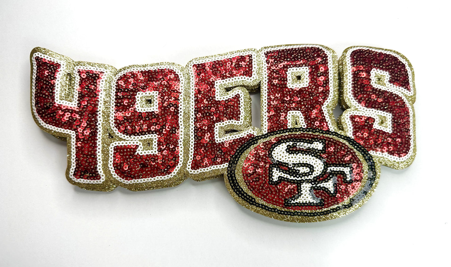 SF 49ers Sequin Patch