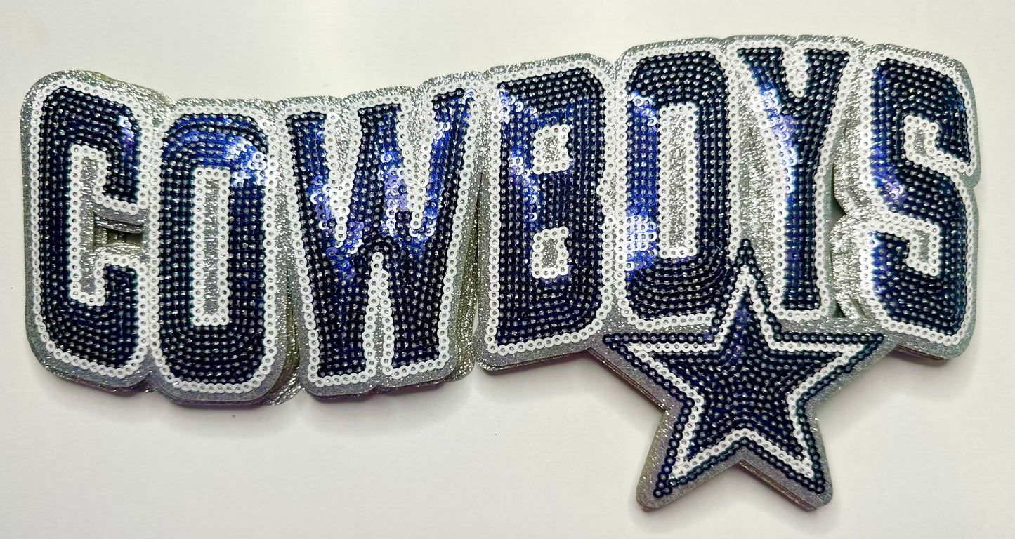 Cowboy Star Sequin Patch