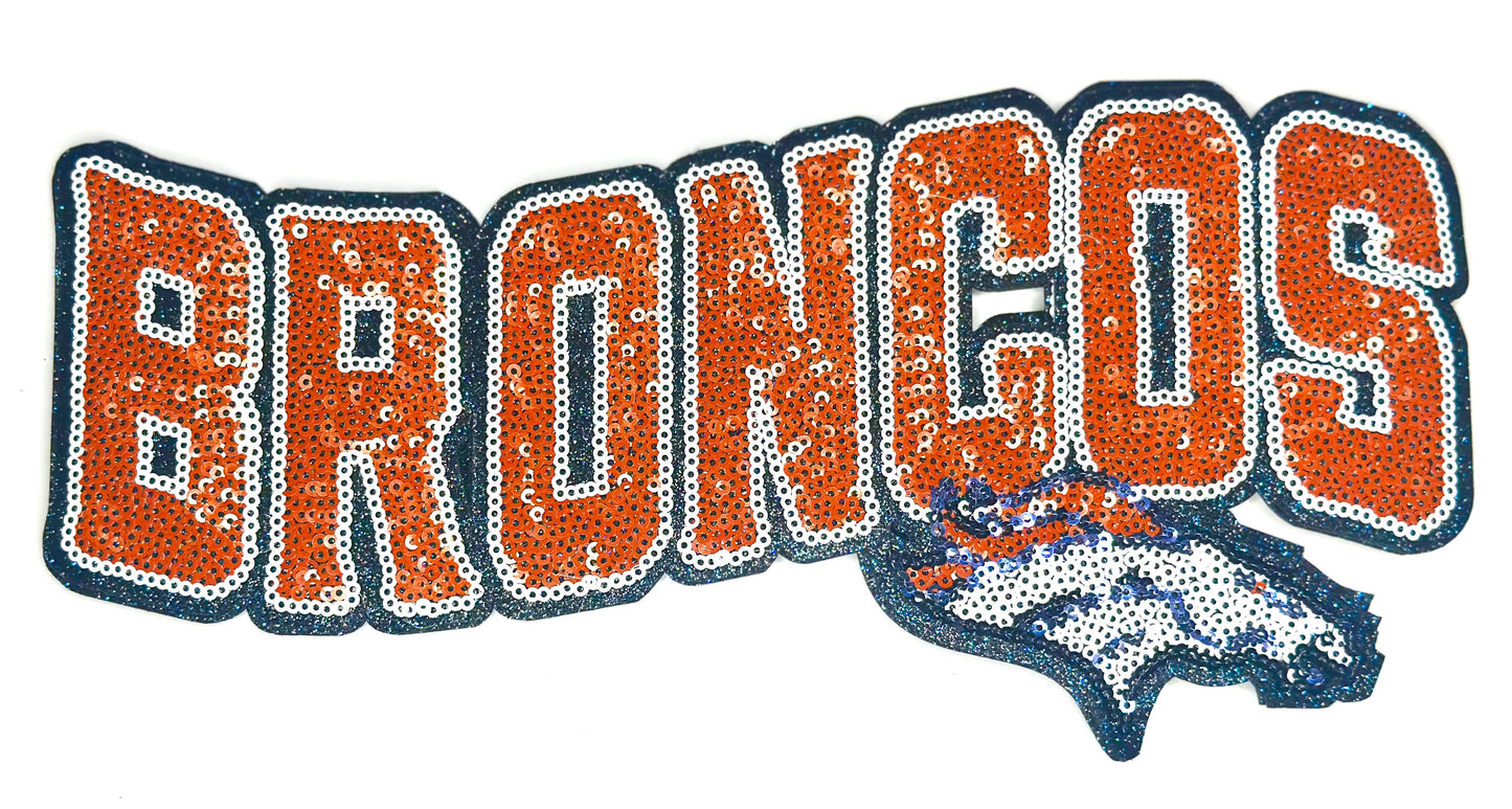 Broncos Sequin Patch