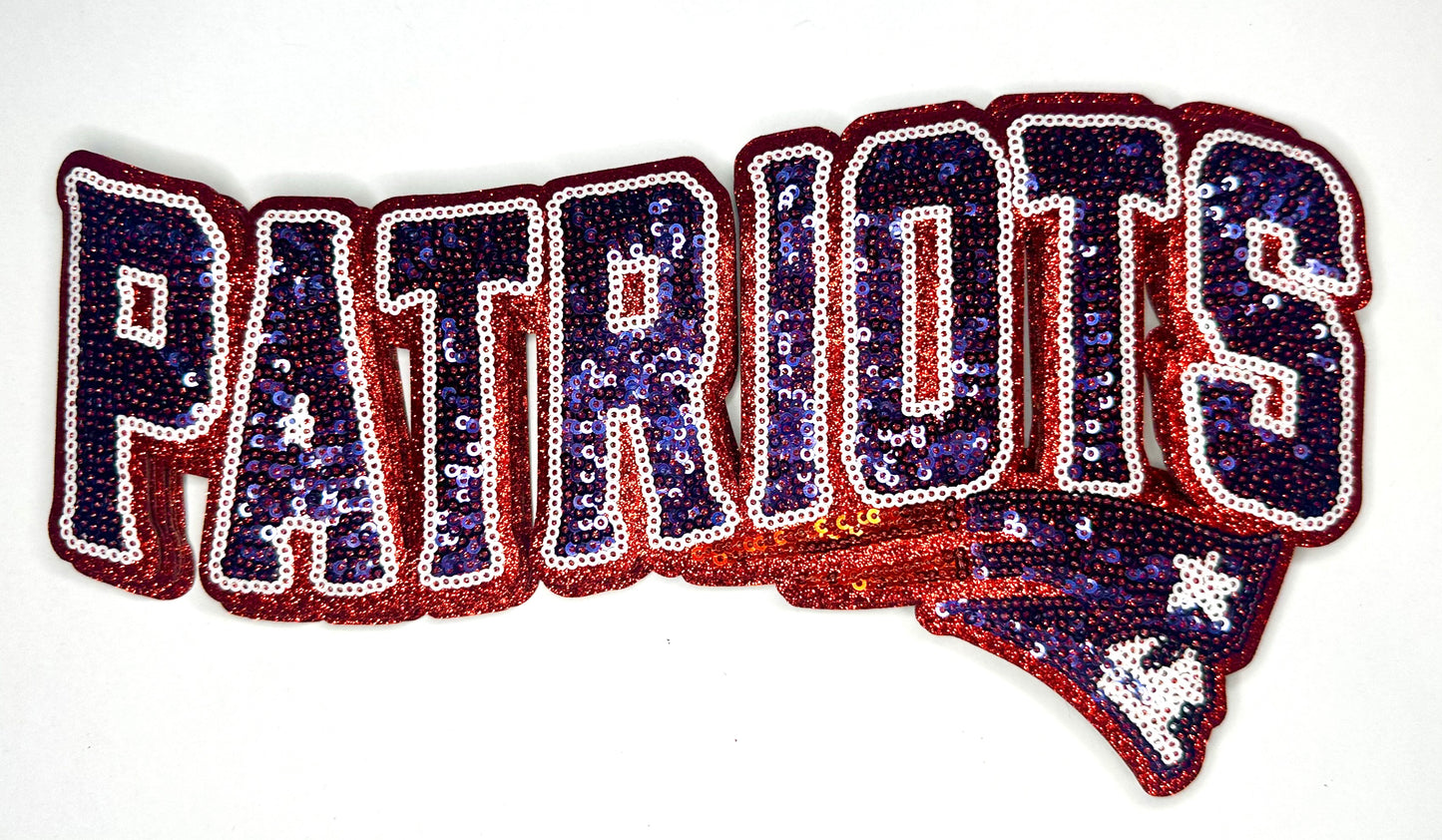 Patriots Sequin Patch