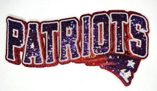 Patriots Sequin Patch