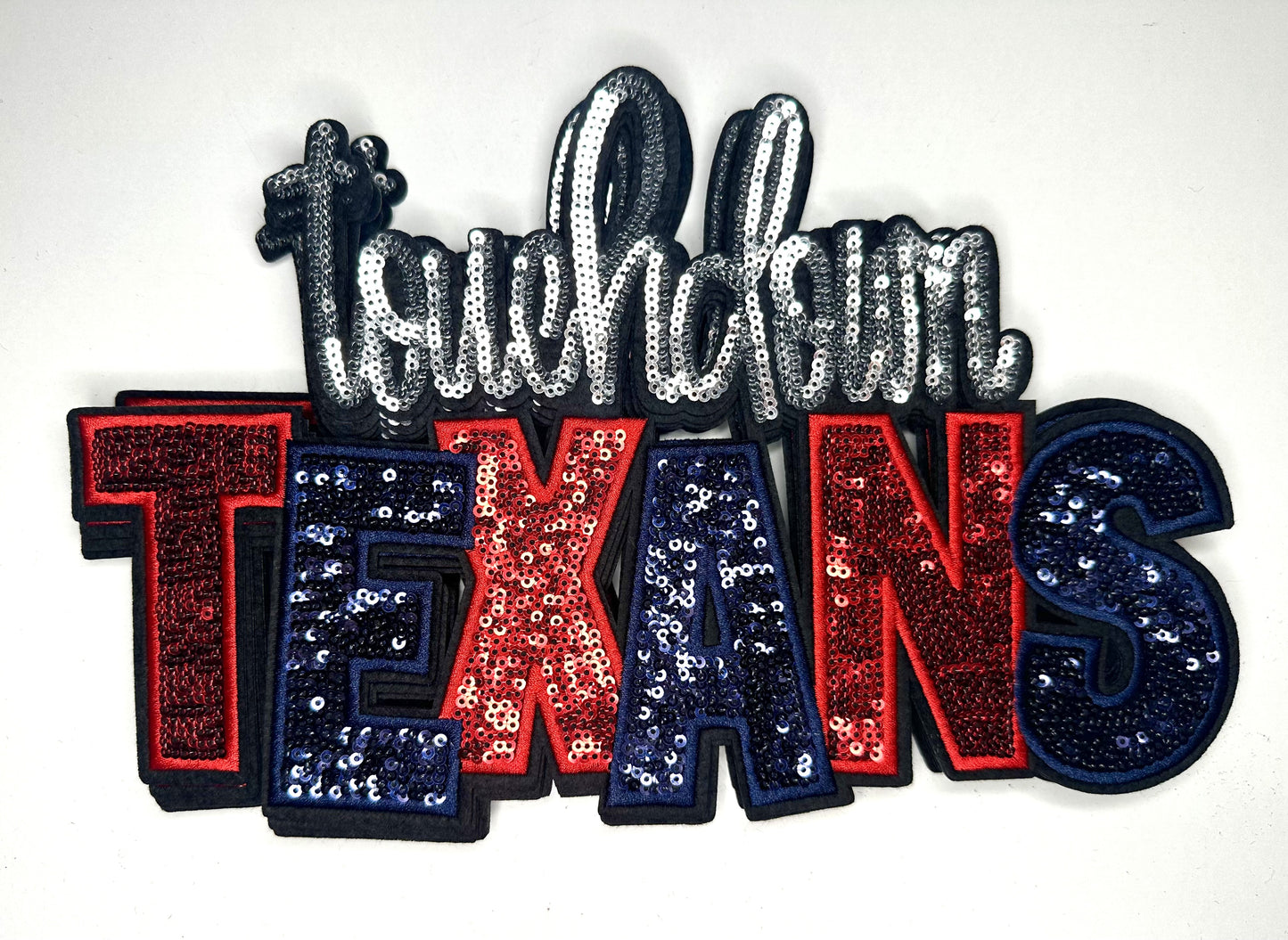 Touchdown Texans Sequin Patch