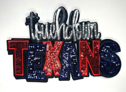 Touchdown Texans Sequin Patch