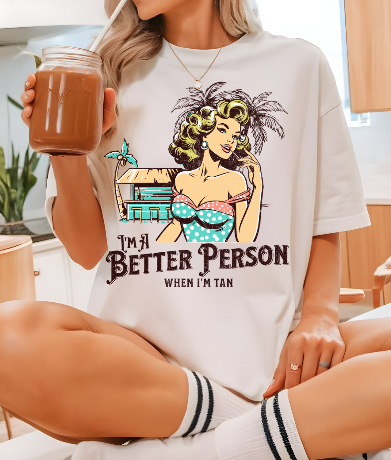 Better Person When I'm Tan DTF