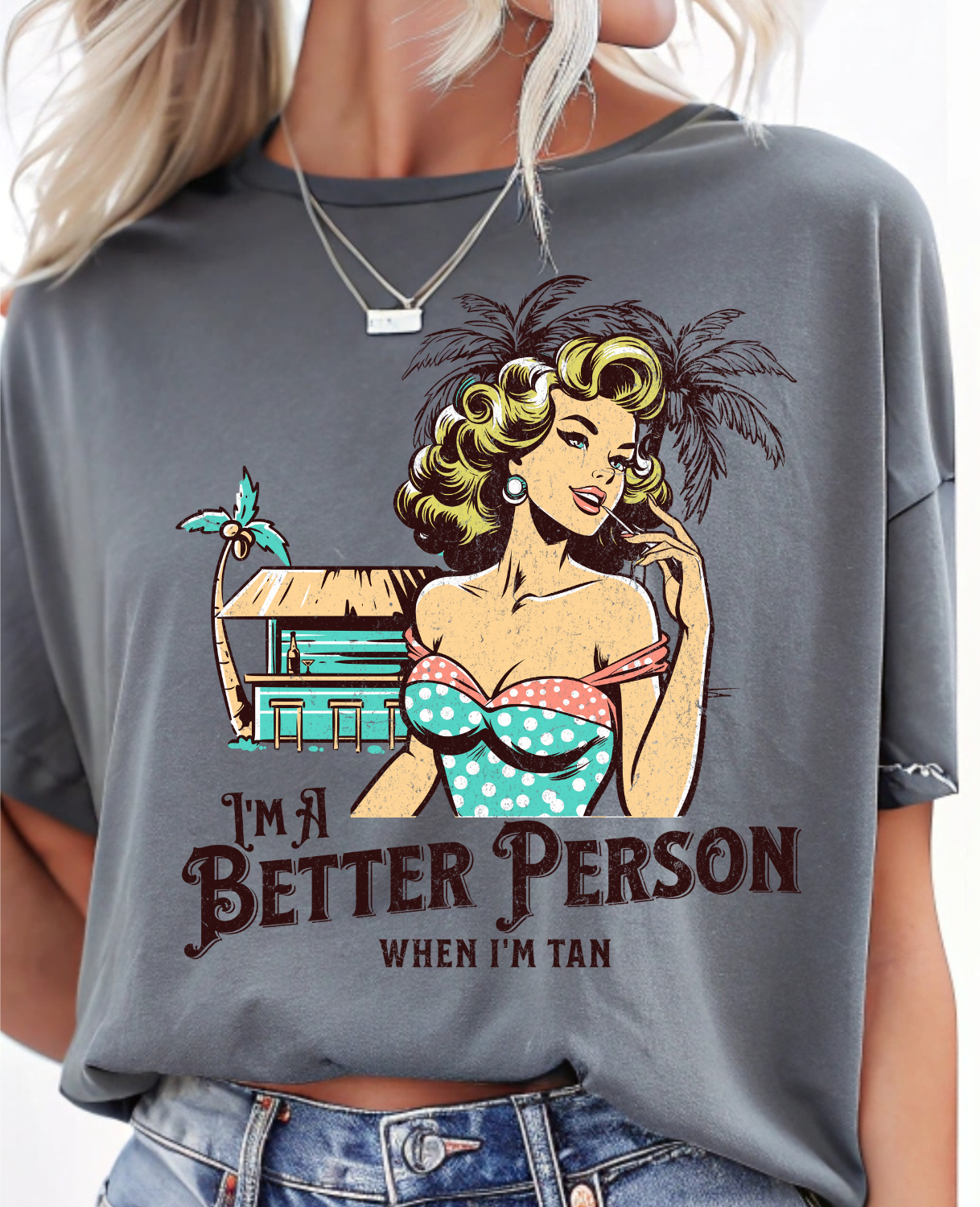 Better Person When I'm Tan DTF
