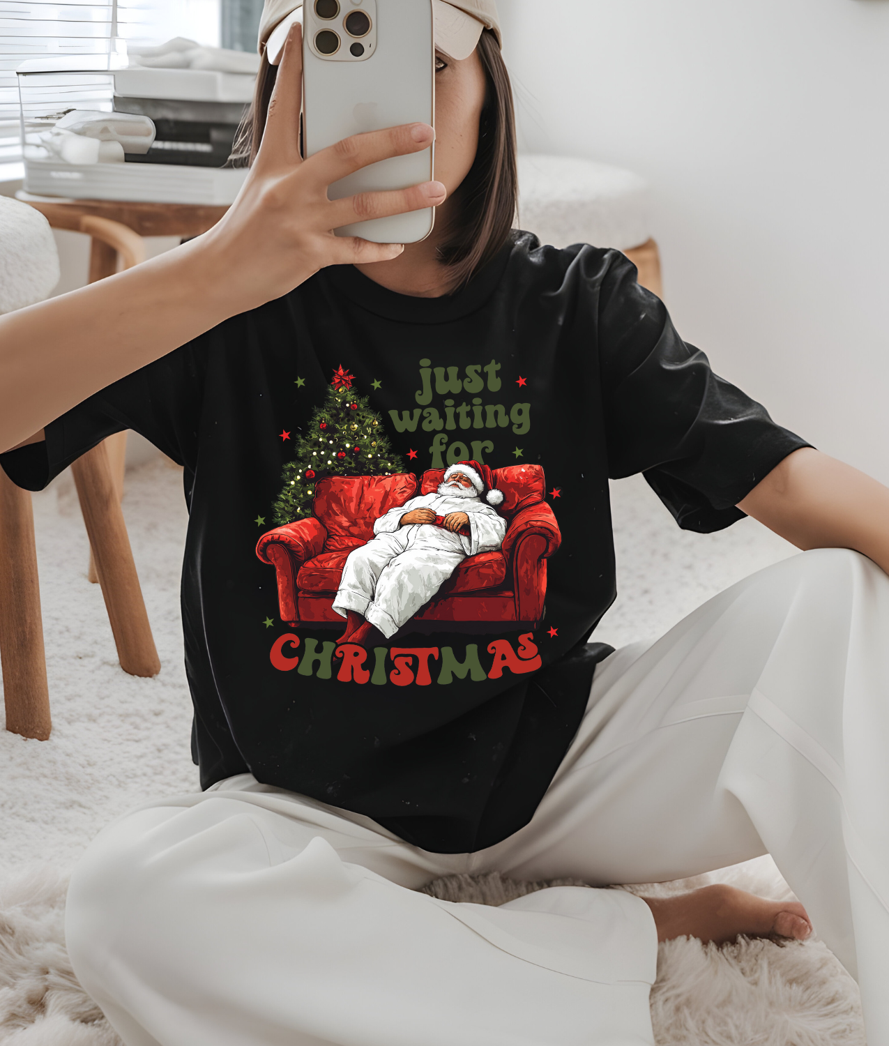 Just Waiting for Christmas DTF Transfer