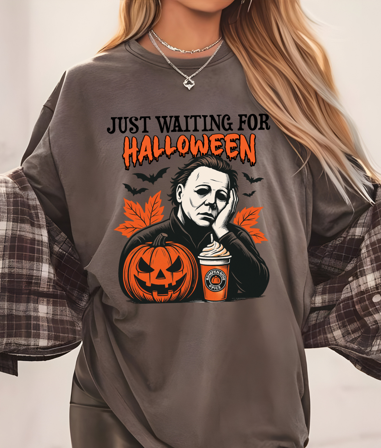 Just Waiting for Halloween DTF Transfer
