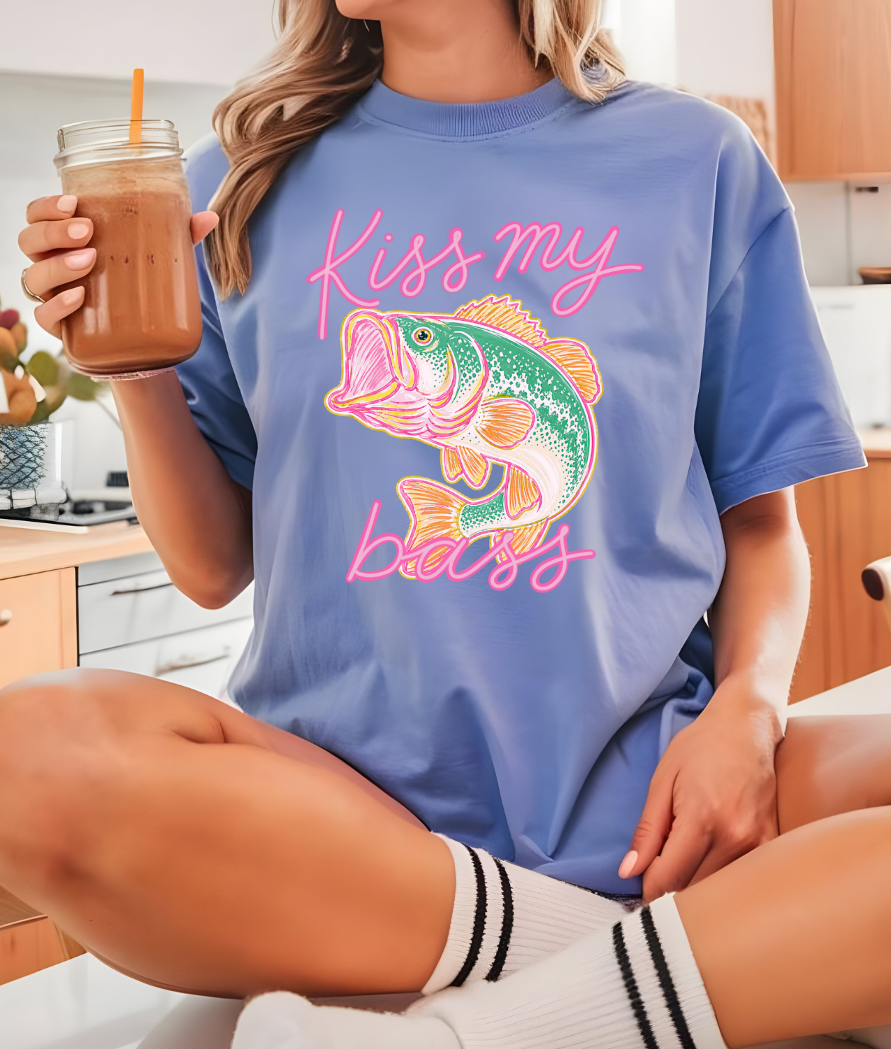 Kiss My Bass DTF Transfer