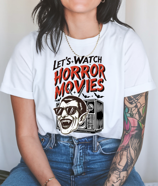 Lets Watch Horror Movies DTF Transfer