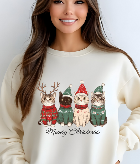 Meowy Catmas DTF Transfer