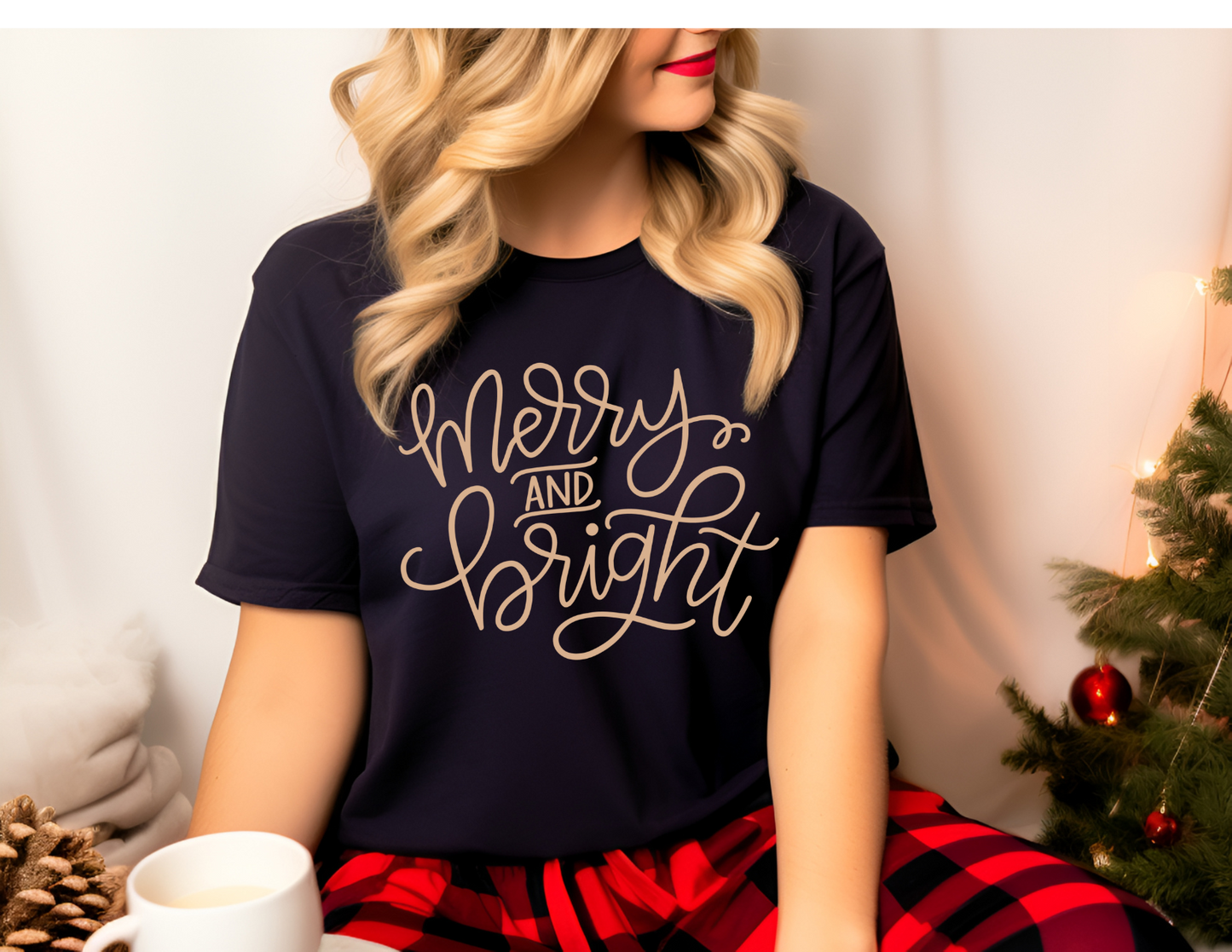 Merry and Bright Script DTF