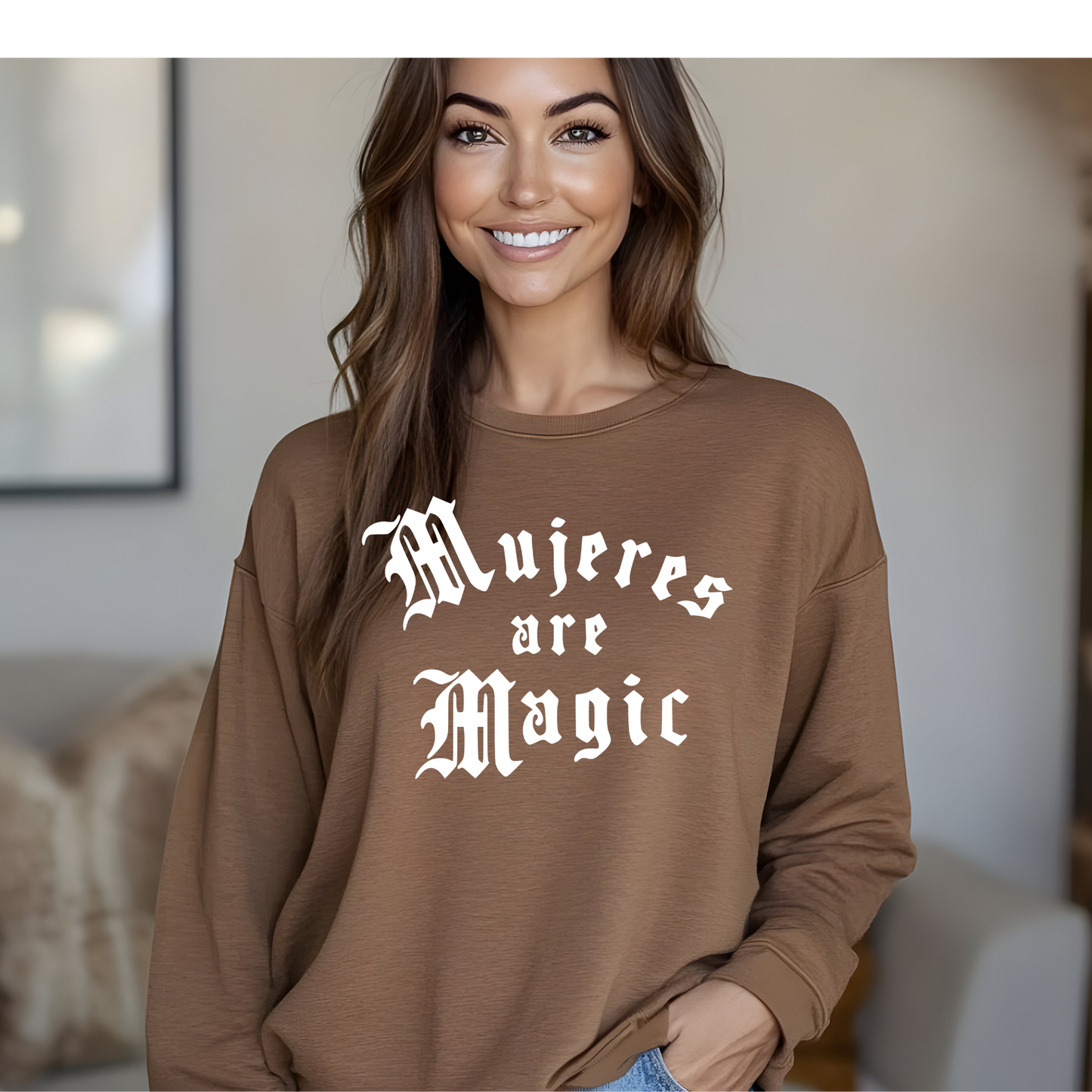 Mujeres are Magic Screen Print - White Ink