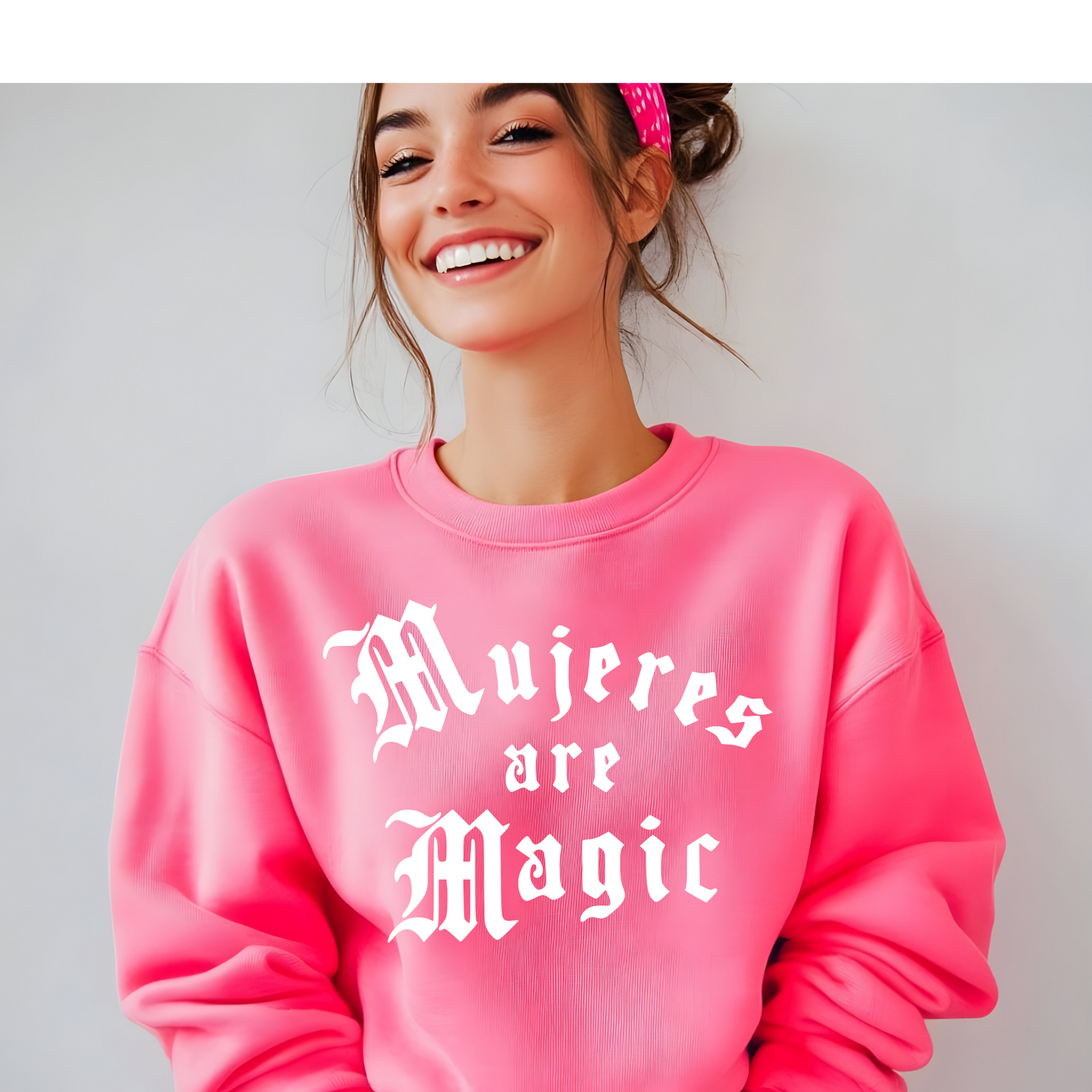 Mujeres are Magic Screen Print - White Ink