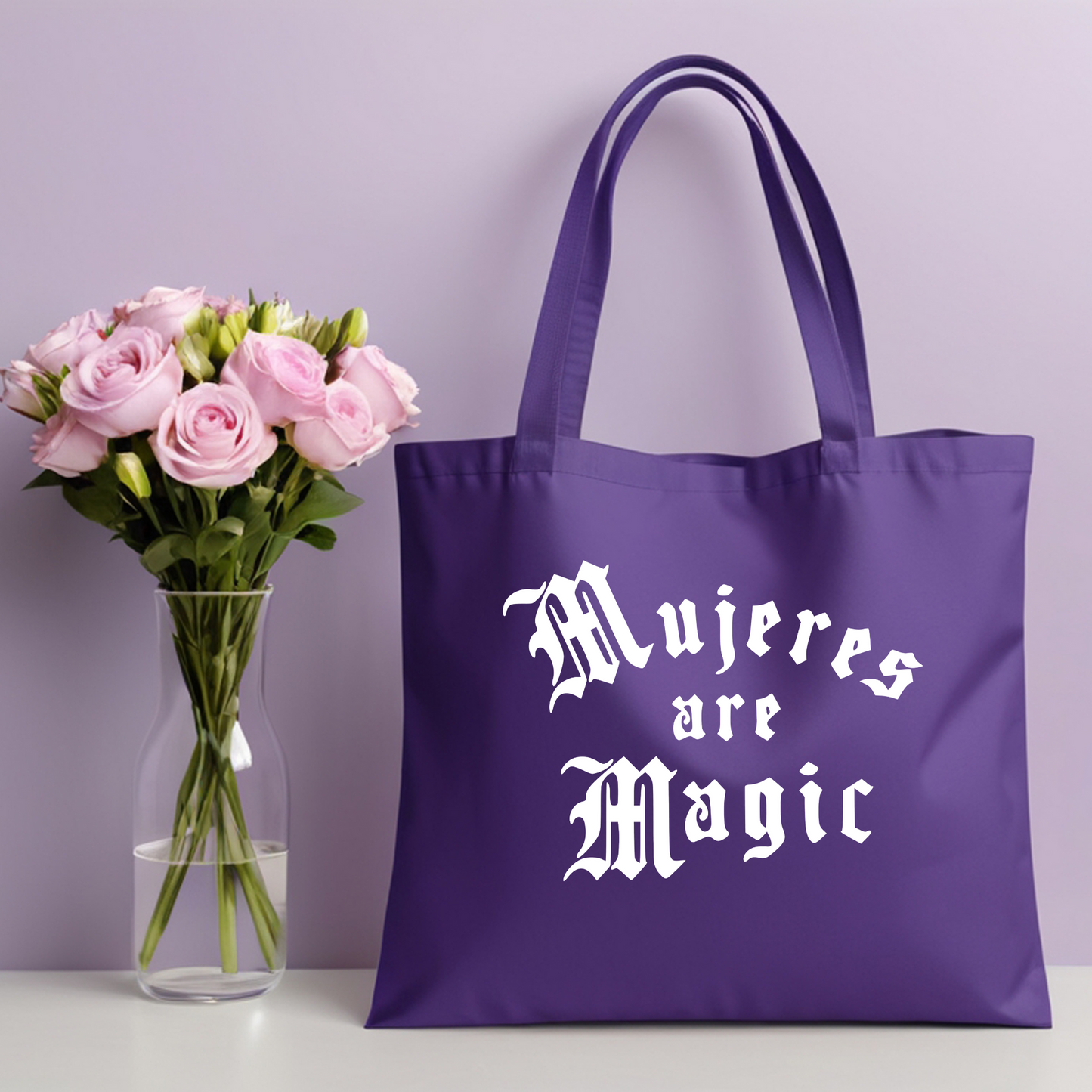 Mujeres are Magic Screen Print - White Ink