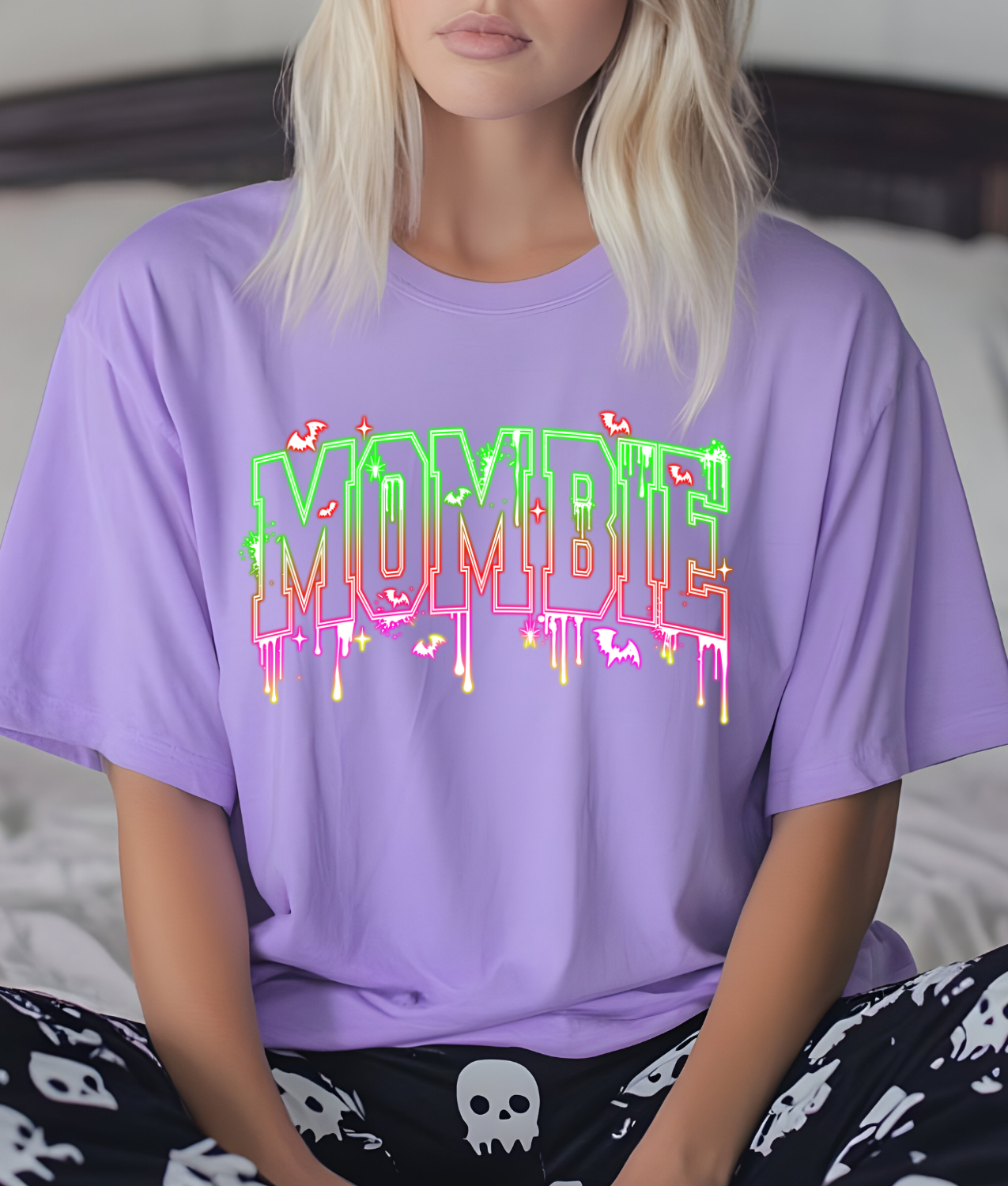 Neon Mombie DTF Transfer