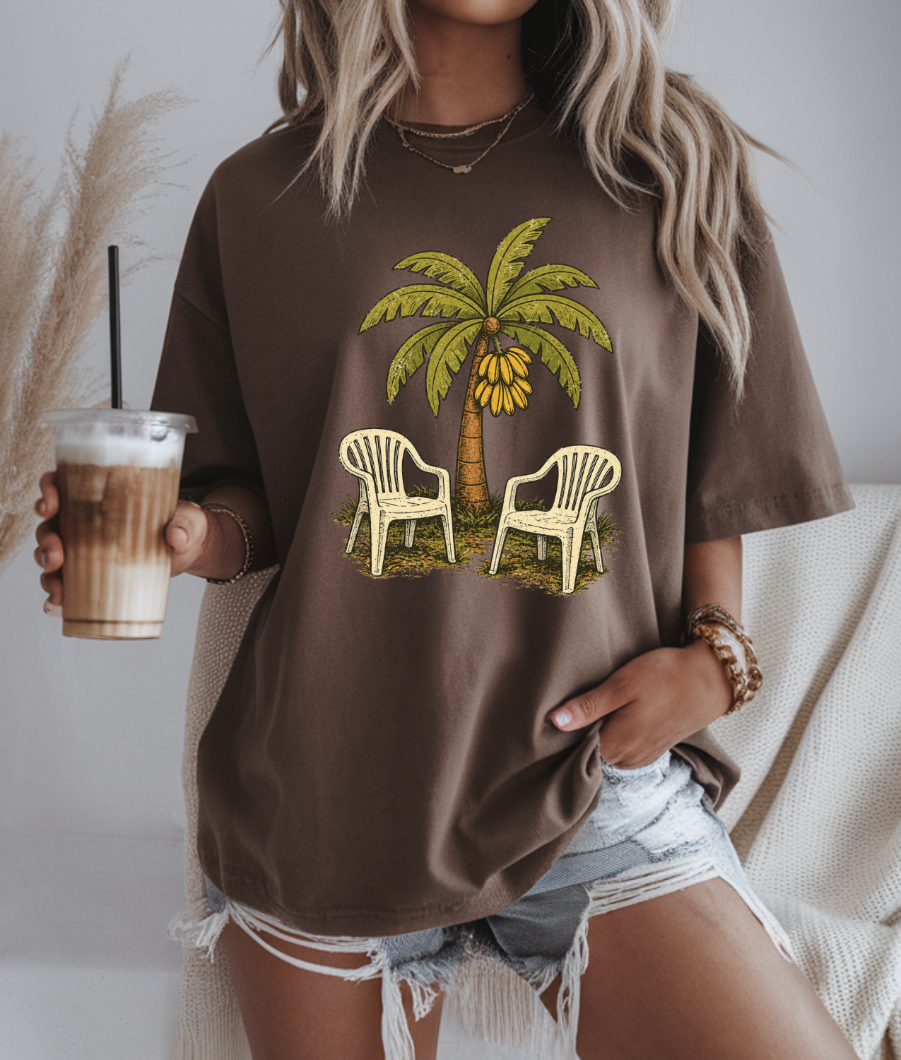 Palm And Chairs DTF Transfer