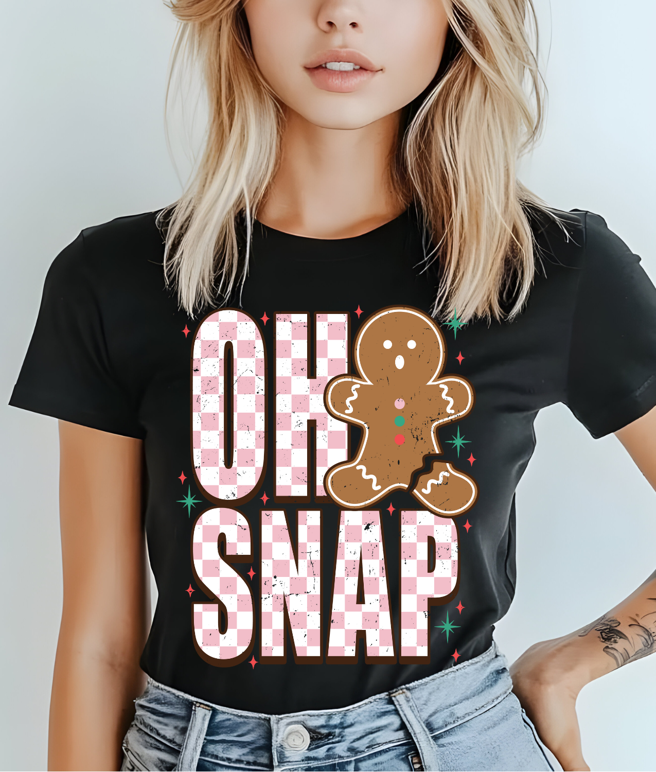 Oh Snap Gingerbread DTF Transfer