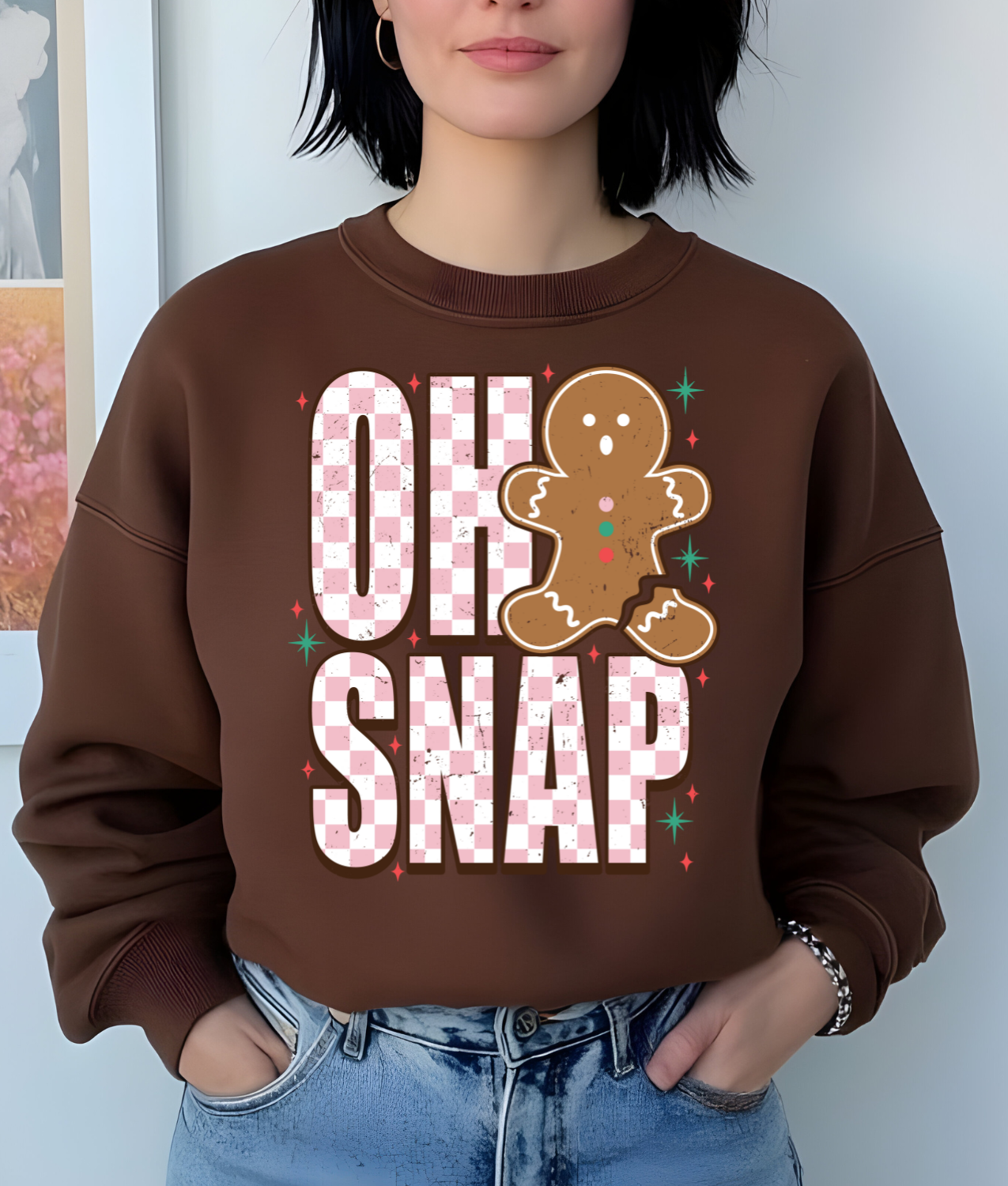 Oh Snap Gingerbread DTF Transfer