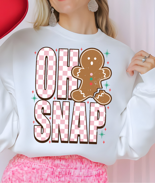 Oh Snap Gingerbread DTF Transfer
