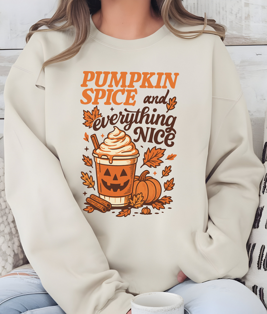Pumpkin Spice and Everything Nice DTF Transfer