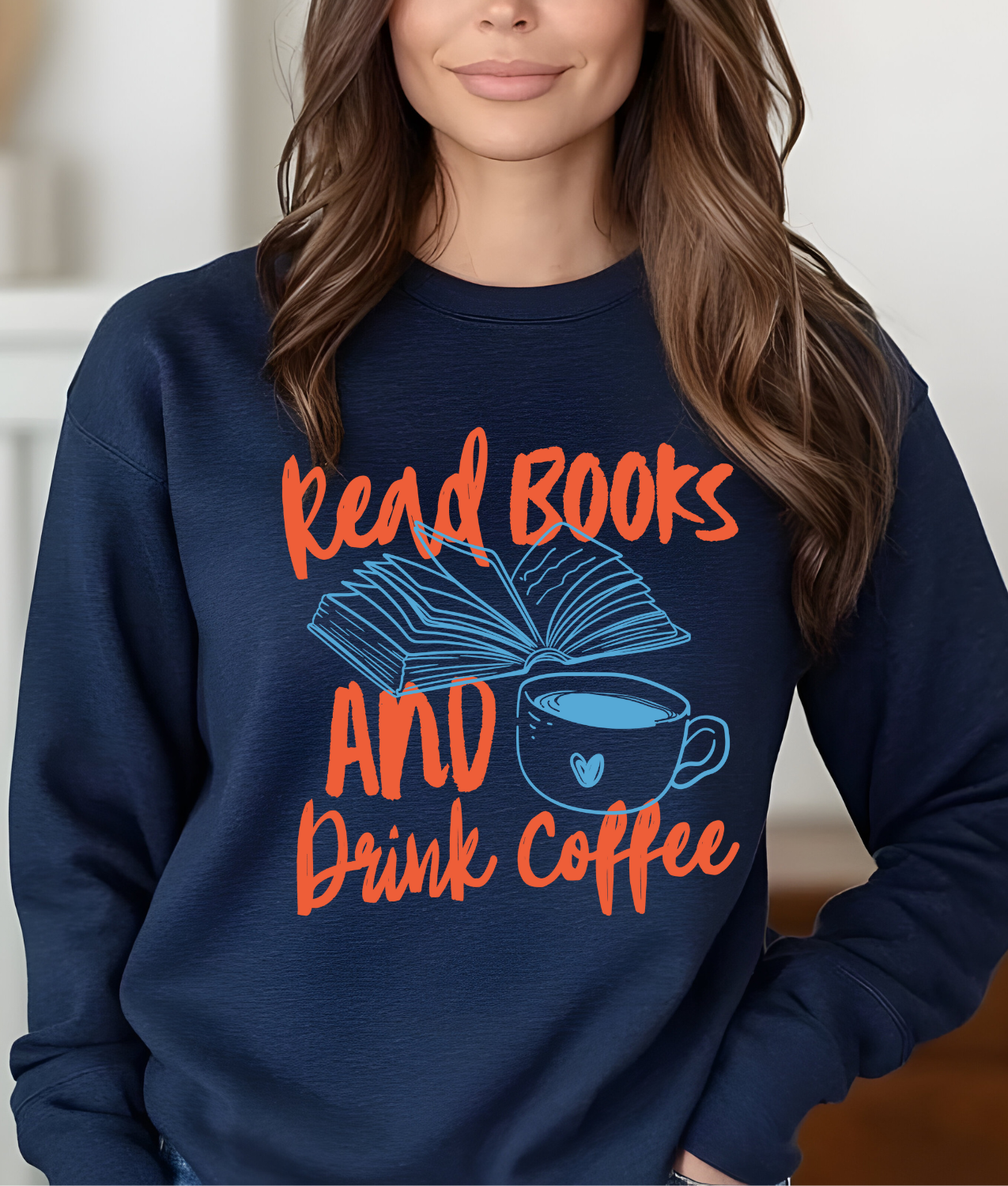 Read Books and Drink Coffee DTF Transfer