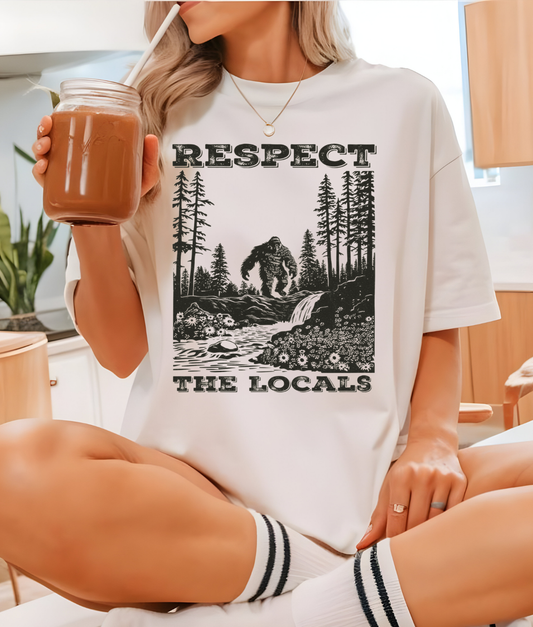 Respect the Locals Black DTF Transfer