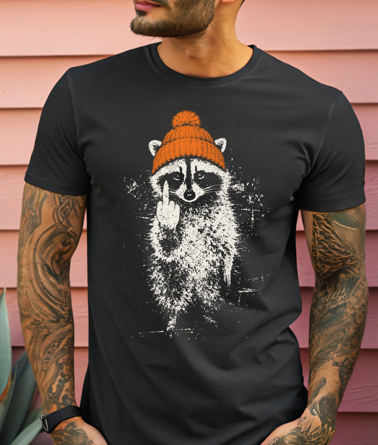 Sassy Fall Raccoon DTF Transfer