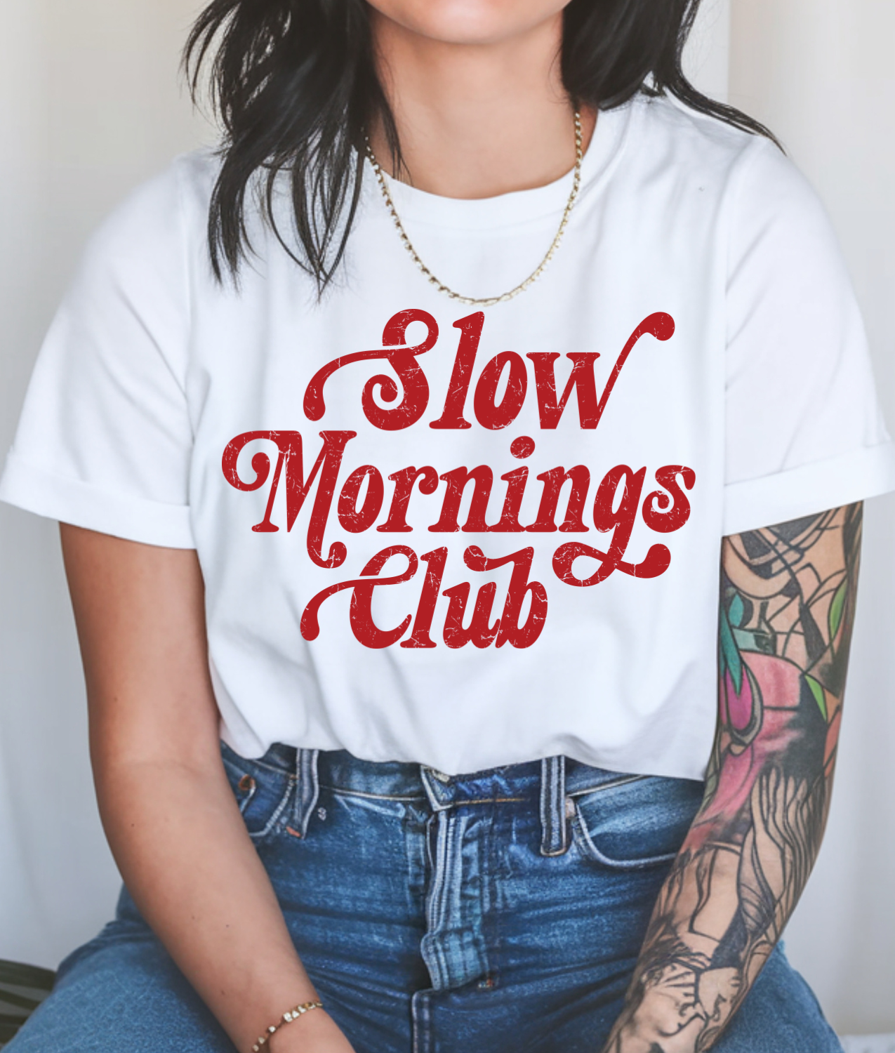 Slow Mornings Club DTF Transfer