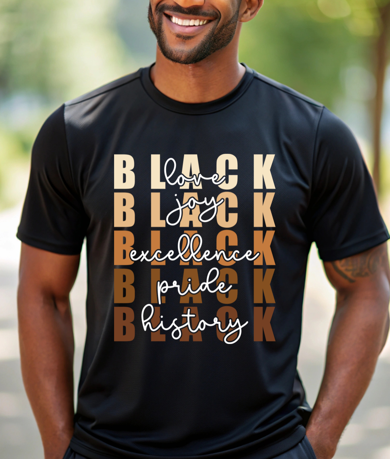 Stacked Black History DTF Transfer