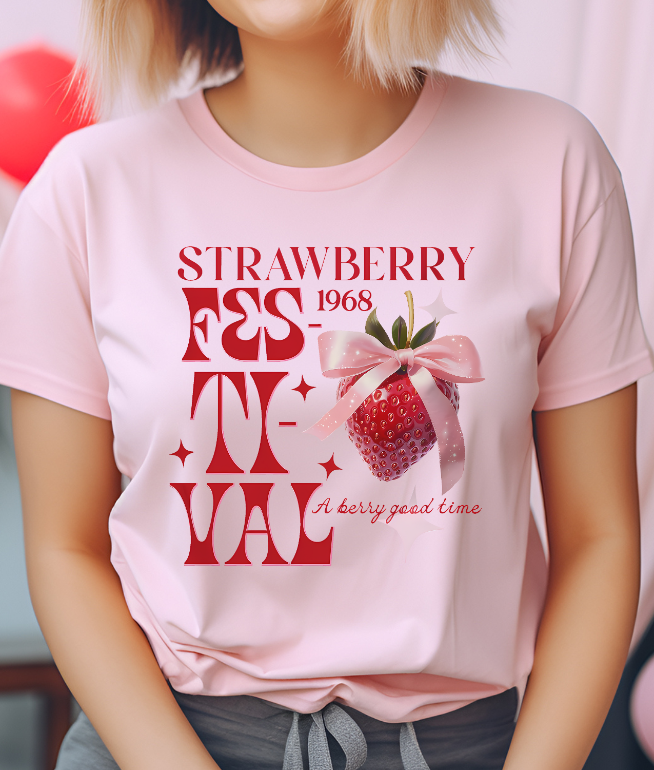 Strawberry Festival DTF Transfer