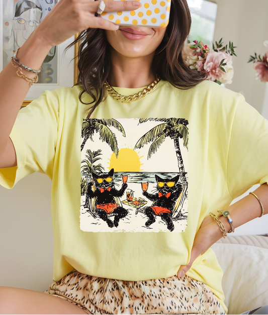 Summer Cats DTF Transfer