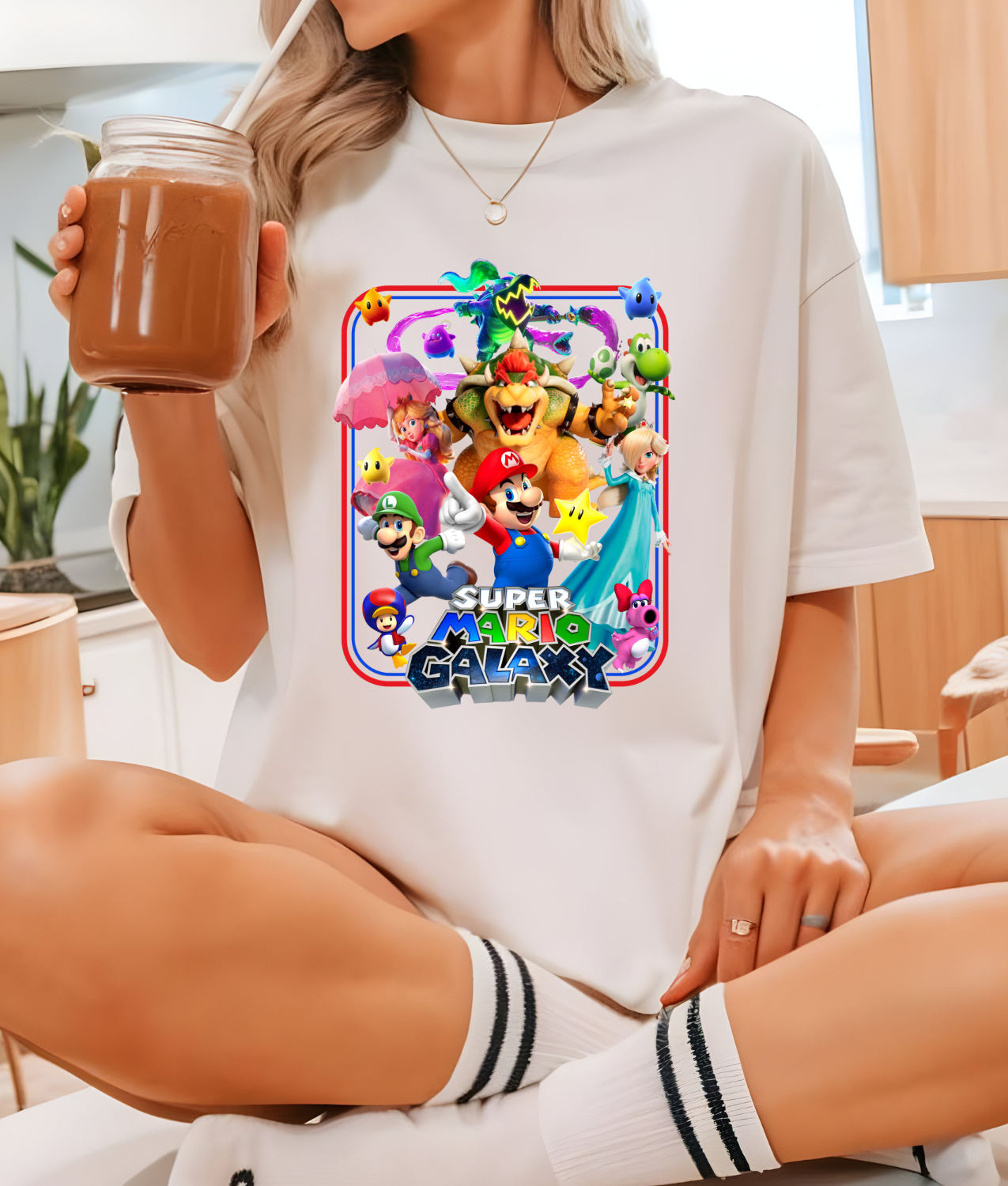 Super Mario Galaxy DTF Transfer