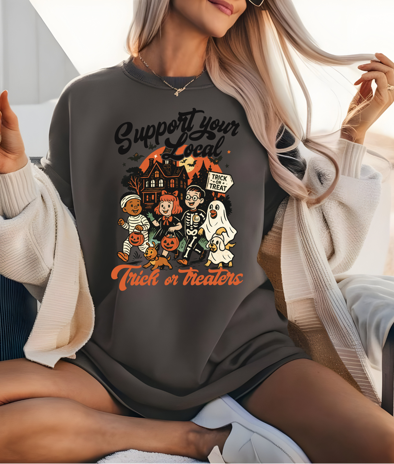 Support Your Local Trick or Treaters DTF Transfer