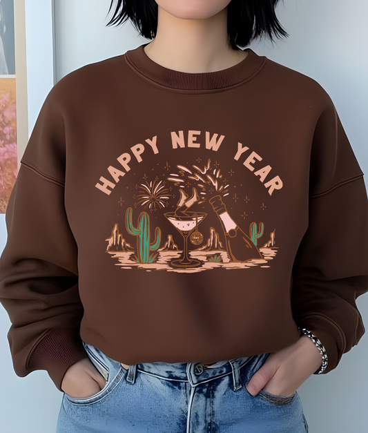 Western Happy New Year DTF Transfer